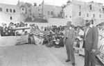 1978: NCSJ Israel seminar on Soviet Jewry.  Right, NCSJ Executive Director Jerry Goodman.