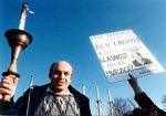 Dec. 1987: Anatoly Shcharansky at the "Freedom Sunday" March on Washington for Soviet Jewry