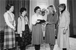 Feb. 1979: the Congressional Wives for Soviet Jewry Committee present a book of appeals from the Moscow Women's Group to First Lady Rosalynn Carter